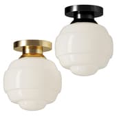 Irving Small Flush Mount 9 Satin Brass