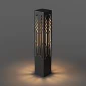 forest vector landscape led lamp