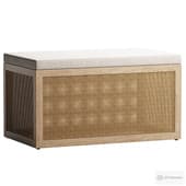 Rattan and Linen Look Storage Box