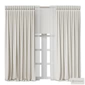 curtains are straight and light, the type of folds is glasses 065