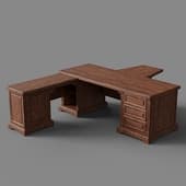 work desk with consoles -prestige-1