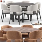 Nordic Lounge Chair and CONCORDE table by Poliform