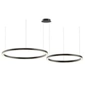 corona horizontal hanging led chandelier rings 80 100 cm