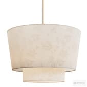 Ascot Aged Brass Drum Pendant Light