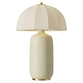 Trudy Table Lamp Cream with Brass Accents