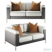 homary vertex gray & beige sofa