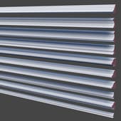 set of decorative wall moldings 40-49