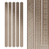 the partition is rotatable with a russian ornament