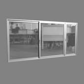panoramic metal-plastic window