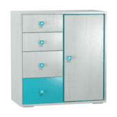chest of drawers 02 - tandem concrete sv-turquoise