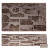 Wool Rug Twinset Mural Taupe