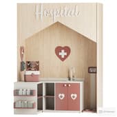 hospital themed playhouse
