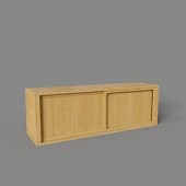 low cabinet with wooden doors, art. 376, 1400 x 465h x 390