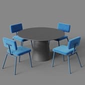volan veneer+krab dining group from mano factory 3