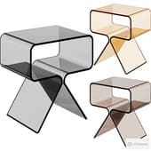 acrylic nightstand side table by solaround coffee table