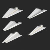 a set of profiles for concealed led lighting 1-5