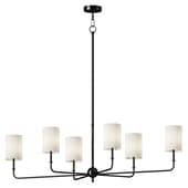 Remington 6 Light Linear Chandelier 44 Matte Black