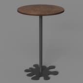 coffee bar table on one leg designer loft ps006 11