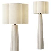 Hernest Zenith White Cement Floor Lamp