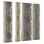 Illuminated stone wall panels