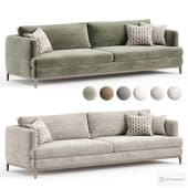Mona White Performance Linen Sofa