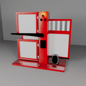 sliding gate and barrier stand (modular construction kit)