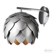 nevy silver wall lamp