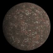 Bricks Stained Worn Light Mortar
