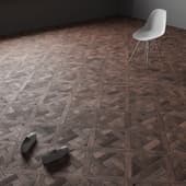 wooden floor square mosaic