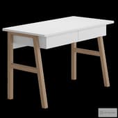 solid beech desk in white so'home art. 6428282 / gnr618