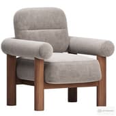 Maxton Chair in Velvet Cinnamon Orange