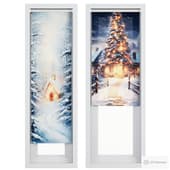 new year's theme roller blind