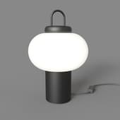 table lamp led glass lampshade freya take fr6175tl-l10b-09635