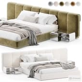 Ruffle bed by Minotti