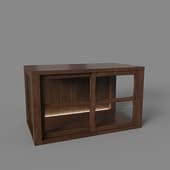 large low cabinet with led backlight, art. 330 led, 700x407nx390