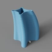 vase cometa blue