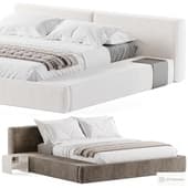 Anais Suede Fabric Bed by Casaspace