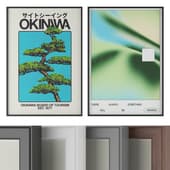 set of "okinawa" posters