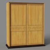 wardrobe for clothes 2 dv narrow -sonata- without mirror (decor)