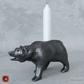 Candle holder, Candlestick bear