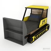 bulldozer children's bed