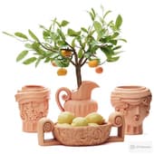 seletti terracotta vase set