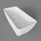omnires parmawwbsp freestanding bathtub 159x70 cm , white-gray