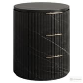 Byron Reeded Stone Closed Nightstand