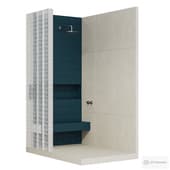 shower with bench