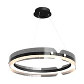 twist halo led pendant light