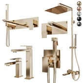 boheme qubic faucets and shower set 478-cr, 477-cr, 474-2-nb, 472-cr, 471-cr, 475-mw