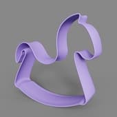 interior sculpture rocking horse mia lavender