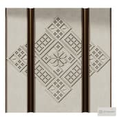 Wall panels headboard of the bed Slavic ornament 030