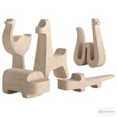 safari decorative figurine set